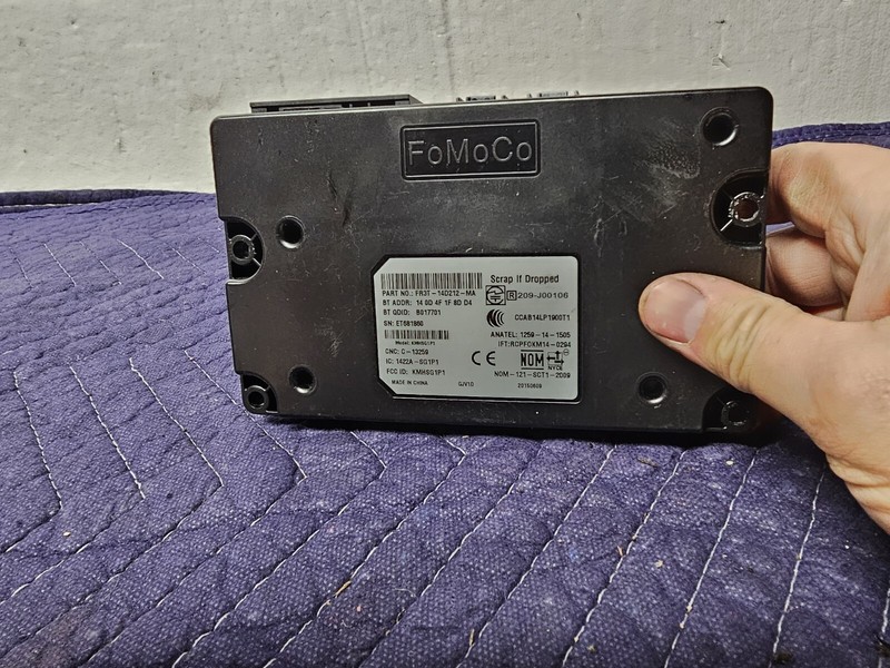 2015 2016 Ford Focus Sync Recognition Chassis Control Module Oem FR3T-14D212-MA