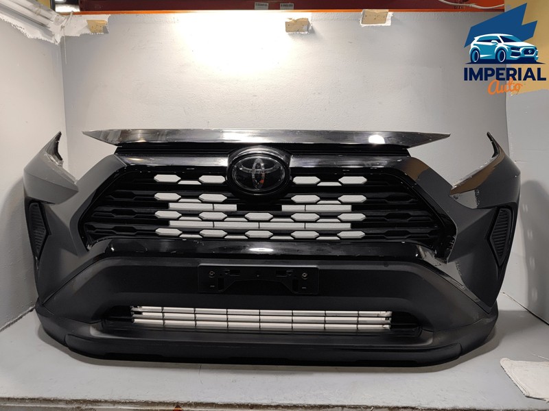 TOYOTA RAV4 LE XLE FRONT BUMPER COVER & GRILLE MOLDING 2019 - 2022 *218* BLACK