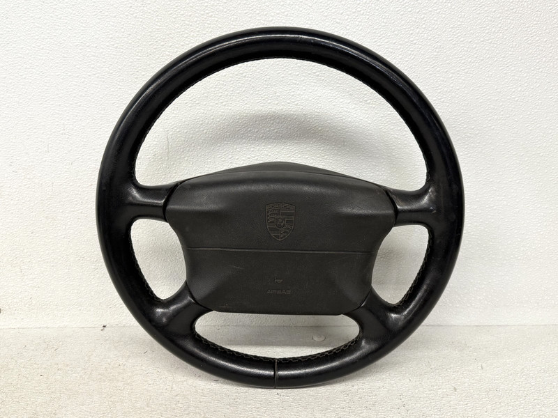 ⭐1997-2000 PORSCHE BOXSTER FRONT STEERING INTERIOR WHEEL COVER BLACK OEM