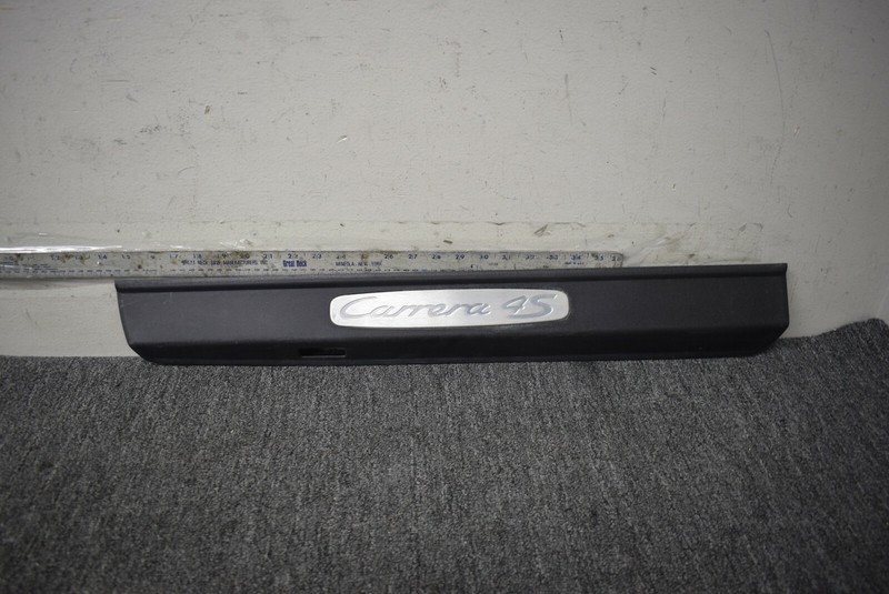 2012-2013 PORSCHE 911 CARRERA 4S DOOR SILL TRIM PLATE FACTORY OEM