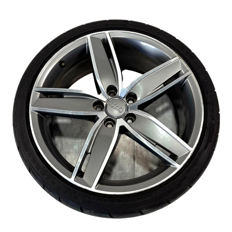 📌 15-20 AUDI S3/A3 8V GREY/CUT 5 SPOKE 19" INCH ALLOY WHEEL X1 8V0601025AS OEM