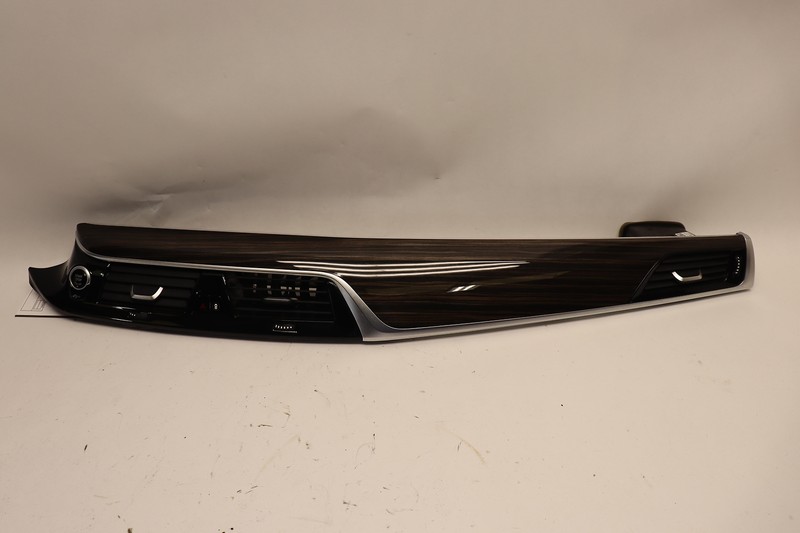2017-2020 BMW 540I DASH CENTER WOOD TRIM PANEL W/ AIR VENT & IGNITION SWITCH OEM