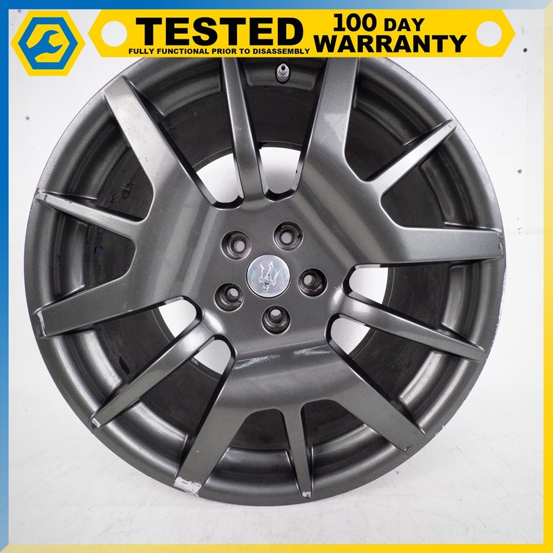 08-19 MASERATI GRANTURISMO GRANCABRIO 10.5J X 20 20" REAR WHEEL RIM GRAY OEM
