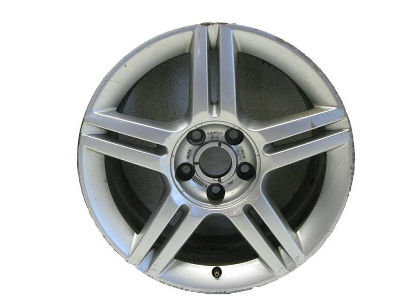 04-09 AUDI B7 A4 QUATTRO RIM WHEEL 5 DOUBLE SPOKE OEM 7.5 17" 8E0601025 011922 1