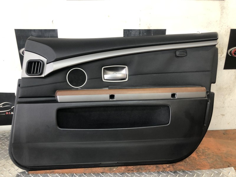 2006 - 2008 BMW 750I E65 Front Right Door Panel Black Nice Oem Tested 06 07 08