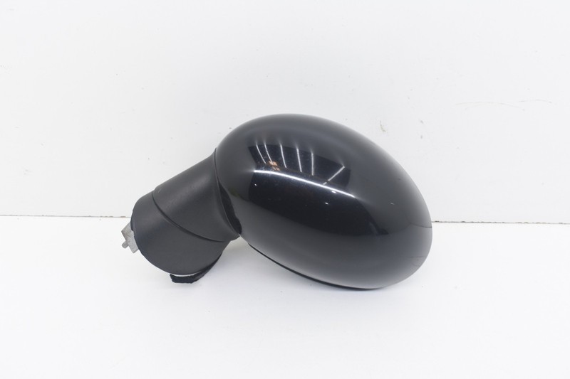 2009 MINI COOPER S R55 CLUBMAN JCW FRONT LEFT VIEW DOOR MIRROR BLACK OEM KW93