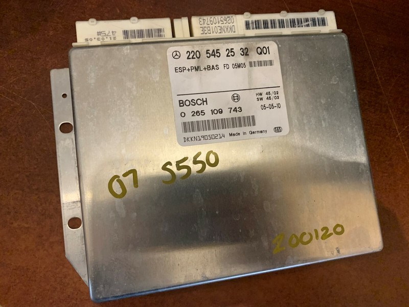 03-06 MERCEDES BENZ S430 S500 ABS ESP BAS TRACTION CONTROL MODULE 2205452532