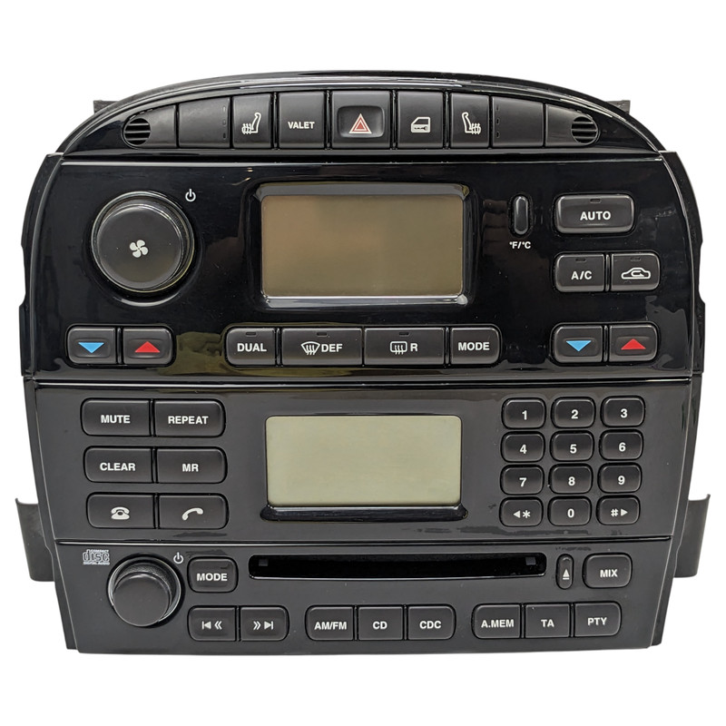 04-07 Jaguar XJ8 Audio Radio CD Player Disc AC Heater Air Climate Control OEM