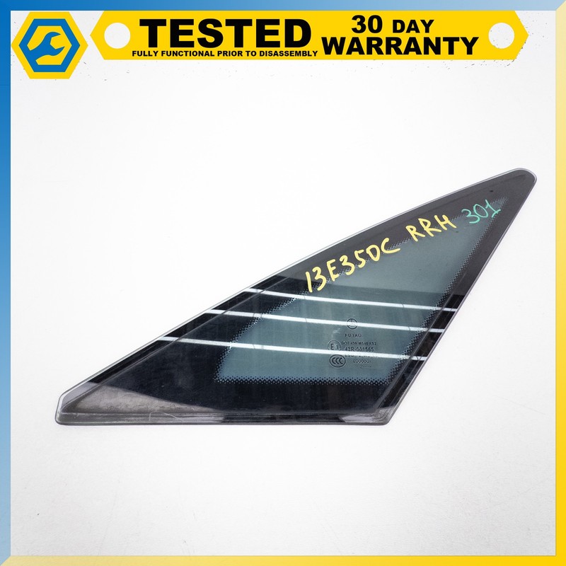 10-17 Mercedes C207 E350 Coupe REAR RIGHT SIDE QUARTER WINDOW GLASS OEM