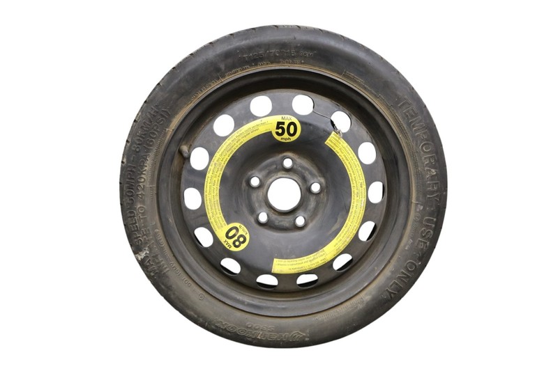 12-16 Volkswagen VW Eos Emergency Spare Tire Wheel Donut Rim 16" Black Oem