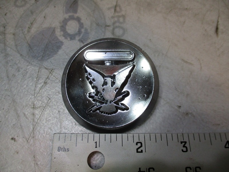 Vintage Thunderbird Boat Chrome Emblem 2 5/16"