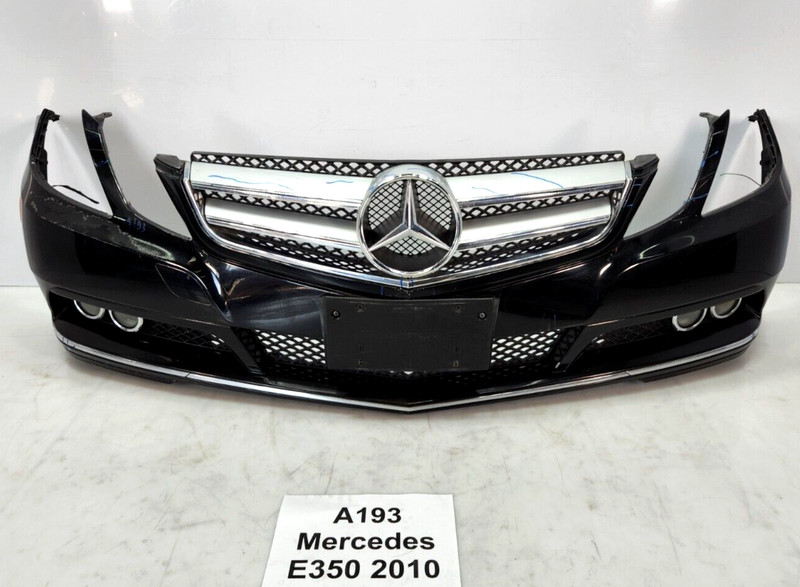 ✅ 10-13 OEM Mercedes W207 E350 Front Bumper Cover Black Assembly W/ Grille NOTE*