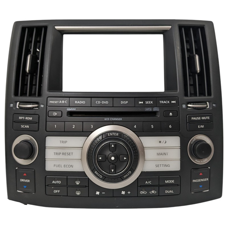 2006 2007 2008 Infiniti FX Series Climate Control CD Player Vents Bezel Trim OEM