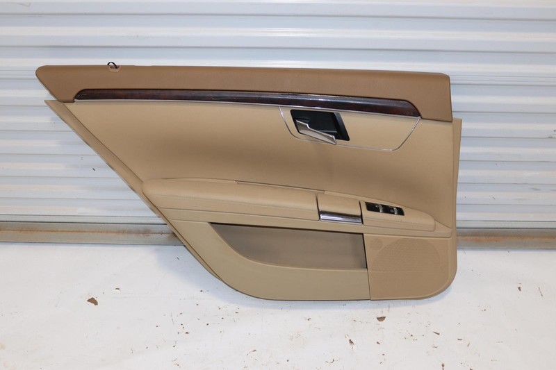 2007-2013 MERCEDES S-CLASS S550 W221 REAR LEFT SIDE DOOR PANEL TRIM BEIGE OEM