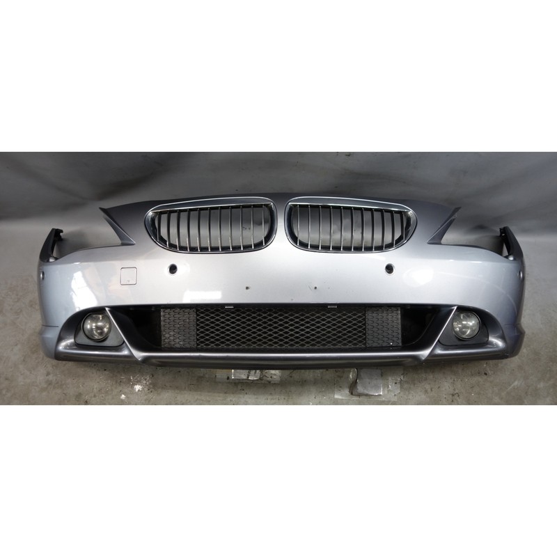 Damaged 04-07 BMW E63 E64 6-Series Factory Front Bumper Cover Trim PDC Grey OEM