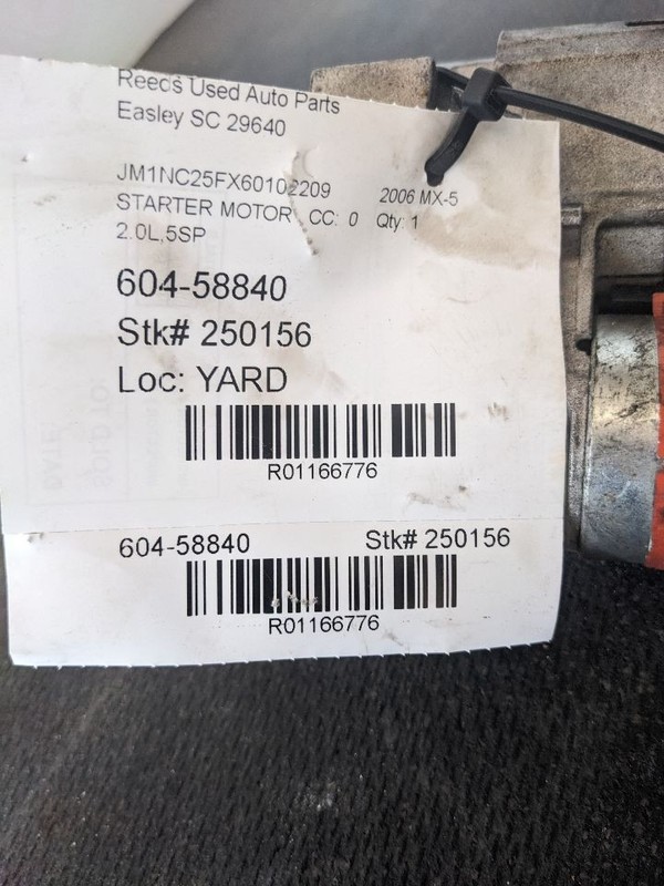 Starter Motor Fits 06-08 12-15 MAZDA MX-5 MIATA 1166776