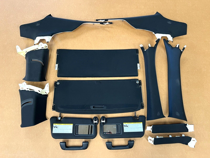 ⭐2015-2018 LEXUS RC300 RC350 SUNVISORS ROOF PILLARS SUNROOF TRIM OEM LOT2485