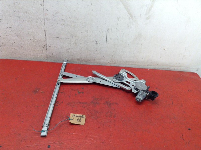 07-21 TOYOTA TUNDRA REAR RIGHT PASSENGER WINDOW REGULATOR W MOTOR OEM