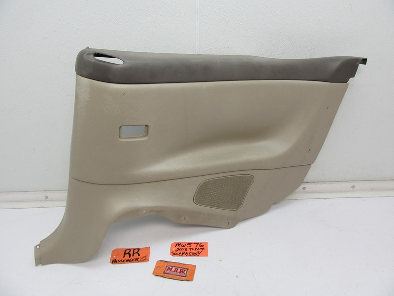 DOOR PANEL QUARTER TRIM BACK SEAT SPEAKER COVER PASSENGER RR SOLARA CONVERTIBLE