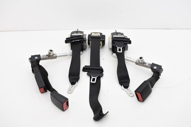 2008 BMW E90 335xi REAR LEFT RIGHT CENTER SEAT BELT & BUCKLE SET OEM KW70