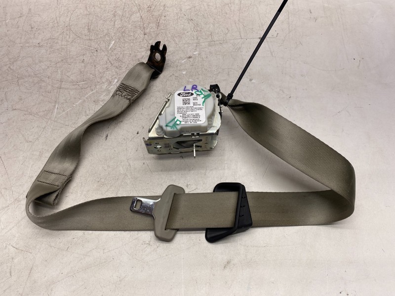 2013-2016 FORD ESCAPE LEFT SIDE REAR SEATBELT RETRACTOR ASSEMBLY TAN OEM