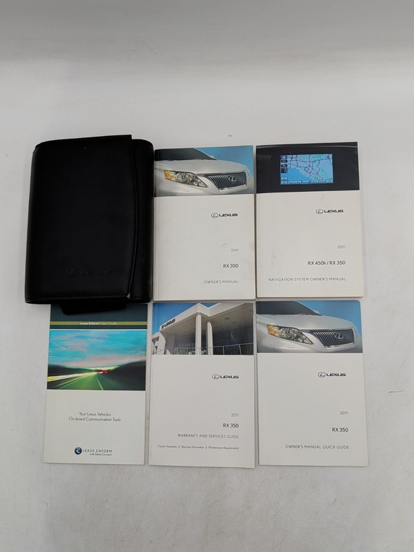 2011 Lexus RX 350 Owner's Manual RX350 With Navigation System & Set W/ Case