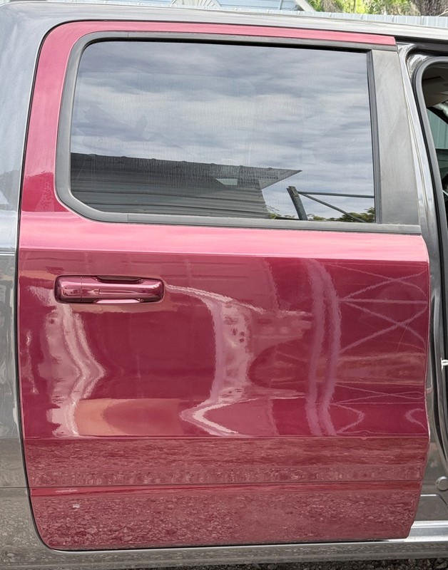 ✅ 2019-26 RAM 1500 Crew Cab 5th OEM COMPLETE DOOR REAR RIGHT Red PRV PASSENGER