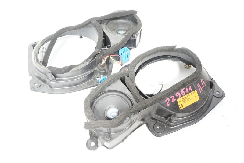 10 11 12 13 14 MERCEDES-BENZ W216 CL63 FRONT LH & RH DOOR SPEAKER SET OF 2 OEM