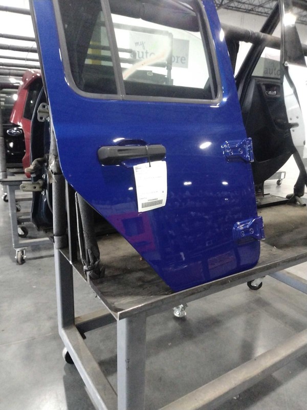 2020 Jeep Wrangler Blue Rear Right Door - Used, Dents & Paint Chips