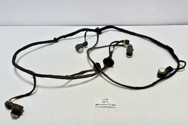 ✅ 2012-2014 OEM Mercedes W218 CLS63 AMG Rear Parking PDC Harness Sensors White