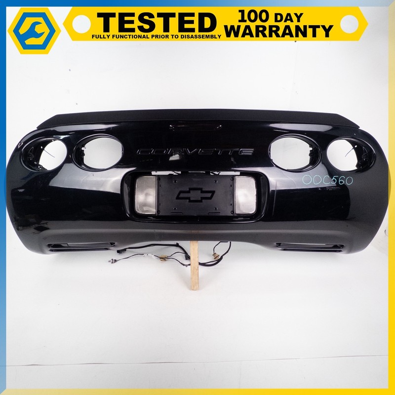 97-04 CHEVROLET CORVETTE C5 REAR EXTERIOR BODY BUMPER COVER PANEL BLACK OEM