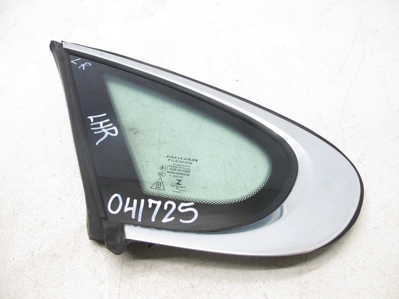 16-19 JAGUAR X260 XF SEDAN GLASS WINDOW QUARTER VENT REAR LEFT OEM 041725