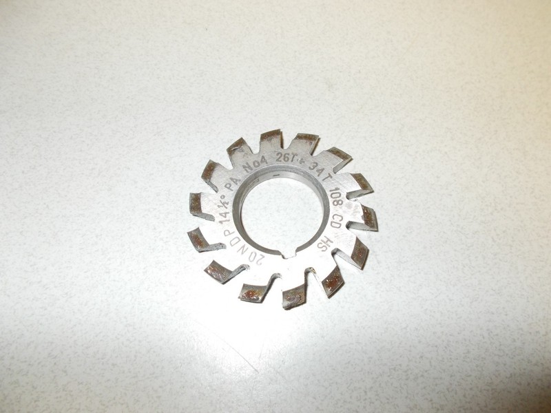 Gear Hob Cutter 20 NDP 14-1/2" 26T 34T 108 CD HS *FREE SHIPPING*