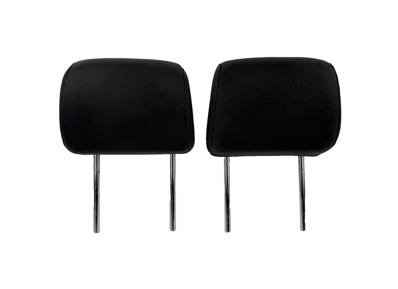 2005-2011 Nissan Titan Front Seat Headrests Pair Black Cloth OEM