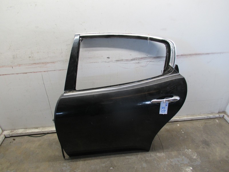 04-12 MASERATI QUATTROPORTE REAR LEFT DRIVER SIDE DOOR SHELL BLACK OEM