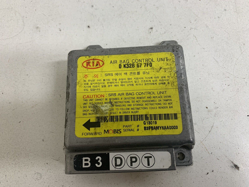2000-2005 Kia Rio SRS Safety Module Computer 0 K32B 67 7F0 Oem