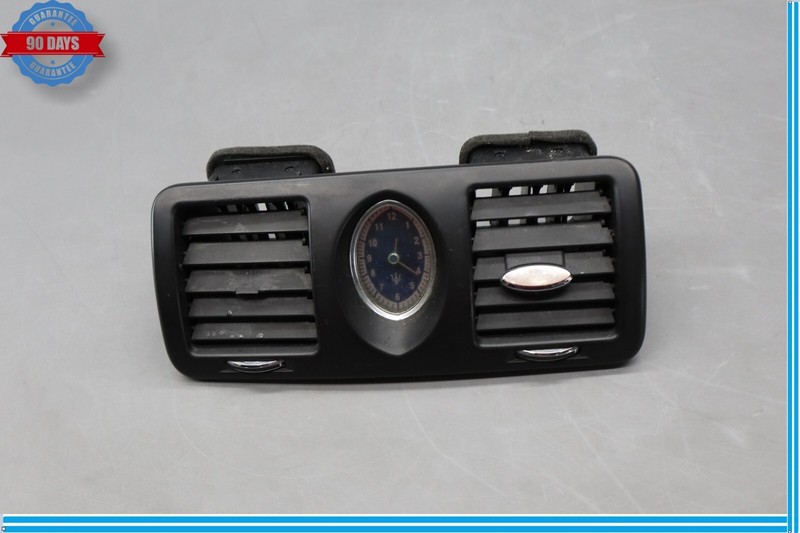 03-08 Maserati Quattroporte M139AC Heater Air Grille Vent W/Clock Analog Oem