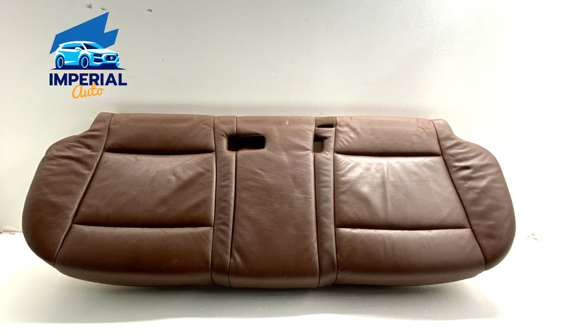 08-12 BMW X5 Rear Lower Seat Cushion Assembly Cover Leather Saddle Brown OEM