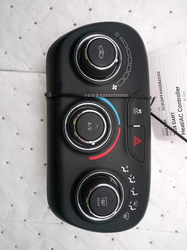2016 Dodge Dart A/C Selector Switch OEM White 1TQ77DX9AC 137K Miles