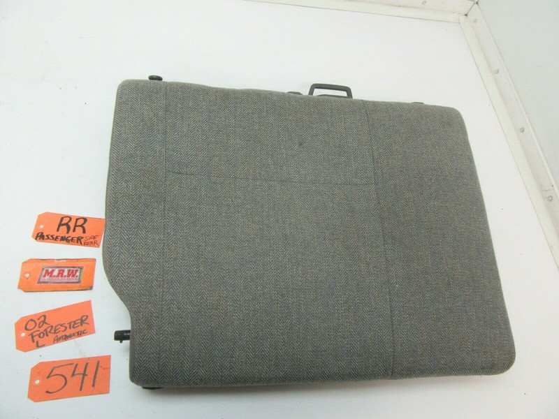 SEAT REAR BACK CUSHION UPPER TOP RIGHT GRAY CLOTH for 99-02 SUBARU FORESTER