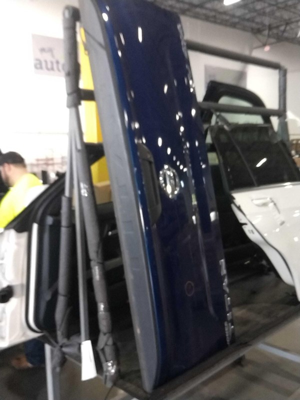 2021 Nissan Titan OEM Blue Tailgate - Used, Light Scratches, Warranty 6 Months