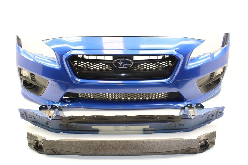 Blue Front Bumper Cover With Fog Lamps and Reinforcement Fits 15-17 WRX