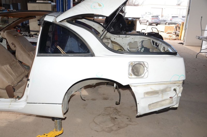 90-96 Nissan 300ZX 2+2 Coupe White Driver Left Rear Quarter Panel Assembly