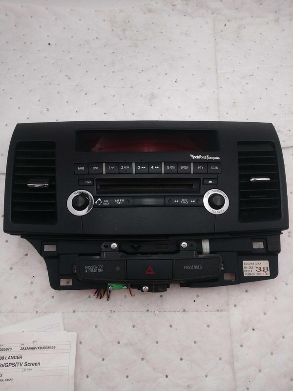 2009 Mitsubishi Lancer Infotainment Display Black OEM 8750A183 163K Miles