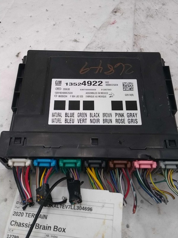 2020 GMC Terrain Active Noise Cancellation Module OEM White 77K Miles