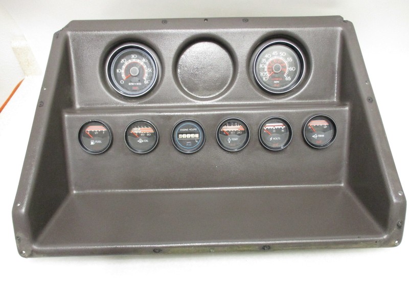 Boat Dash Gauge Panel MPH Temp Oil Fuel Volt Trim Engine Hours