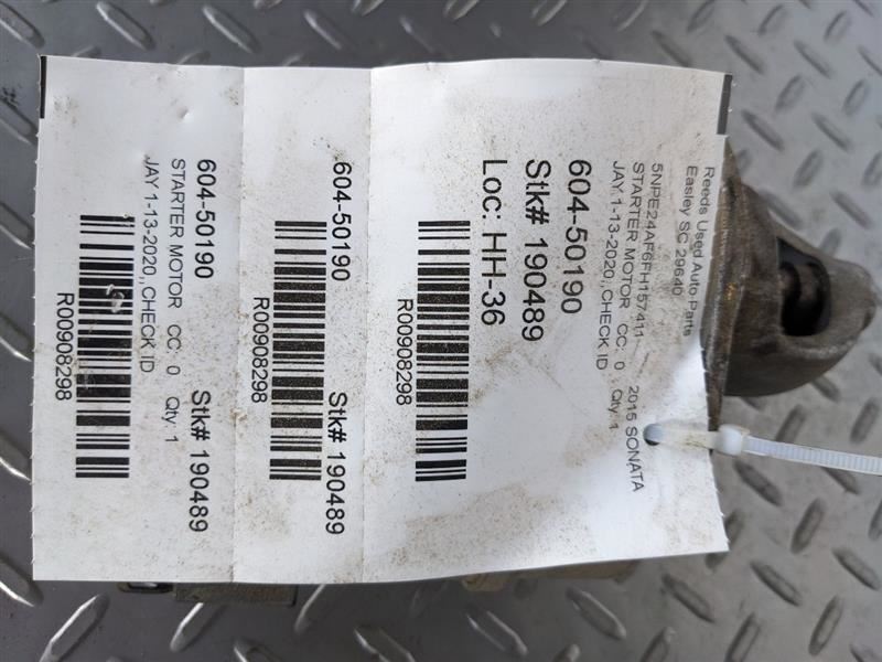 Starter Motor Canada Market VIN 6 8th Digit Turbo Fits 08-15 OPTIMA 908298