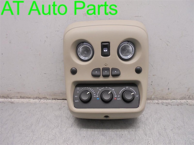 03-06 CADILLACE ESCALADE FRONT ROOF CONSOLE TAN W/SUNROOF OEM 15812241 15763048