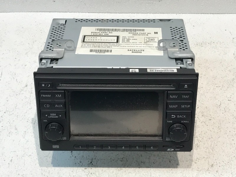 12-15 Nissan Rogue AM FM 6 Disc CD GPS Navigation Radio Receiver OEM 7612051458
