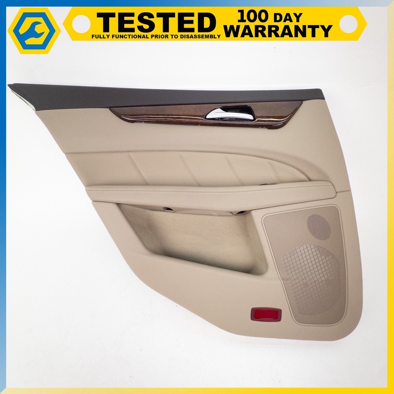 12-18 MERCEDES-BENZ CLS63 AMG REAR LEFT DRIVER SIDE INTERIOR DOOR PANEL BEIGE OE